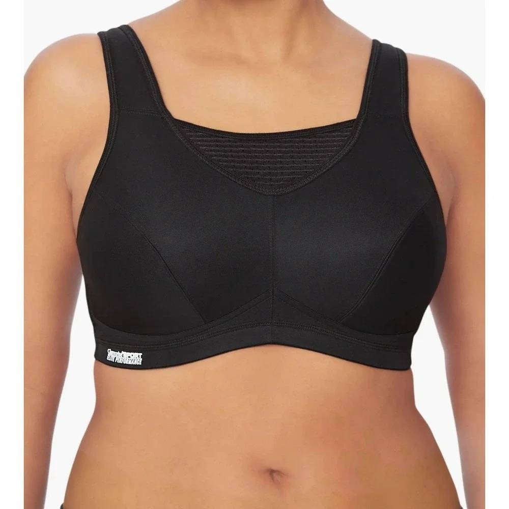 Glamorise Sport Elite Performance No-Bounce Wirefree Sports Bra 36DD 1068